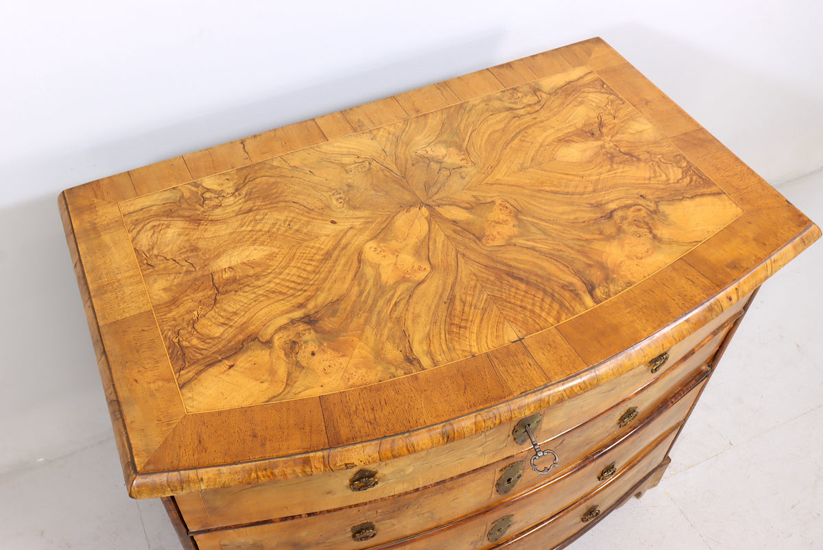 Antike Biedermeier Kommode Nussbaum um 1820 1850 Originales Sammlerstück Antique Chest of Drawers