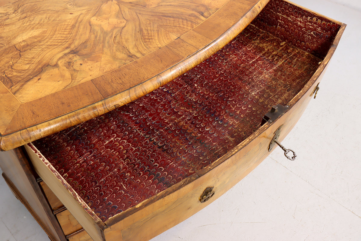 Antike Biedermeier Kommode Nussbaum um 1820 1850 Originales Sammlerstück Antique Chest of Drawers
