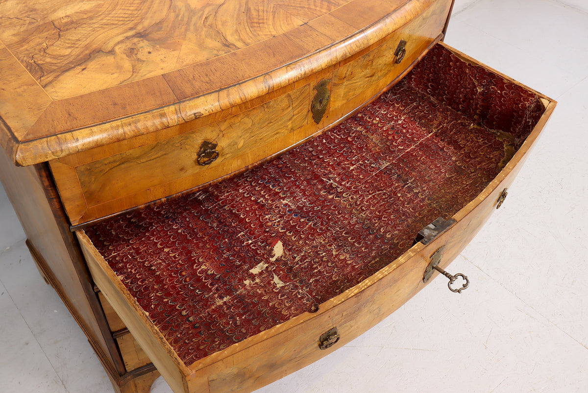 Antike Biedermeier Kommode Nussbaum um 1820 1850 Originales Sammlerstück Antique Chest of Drawers