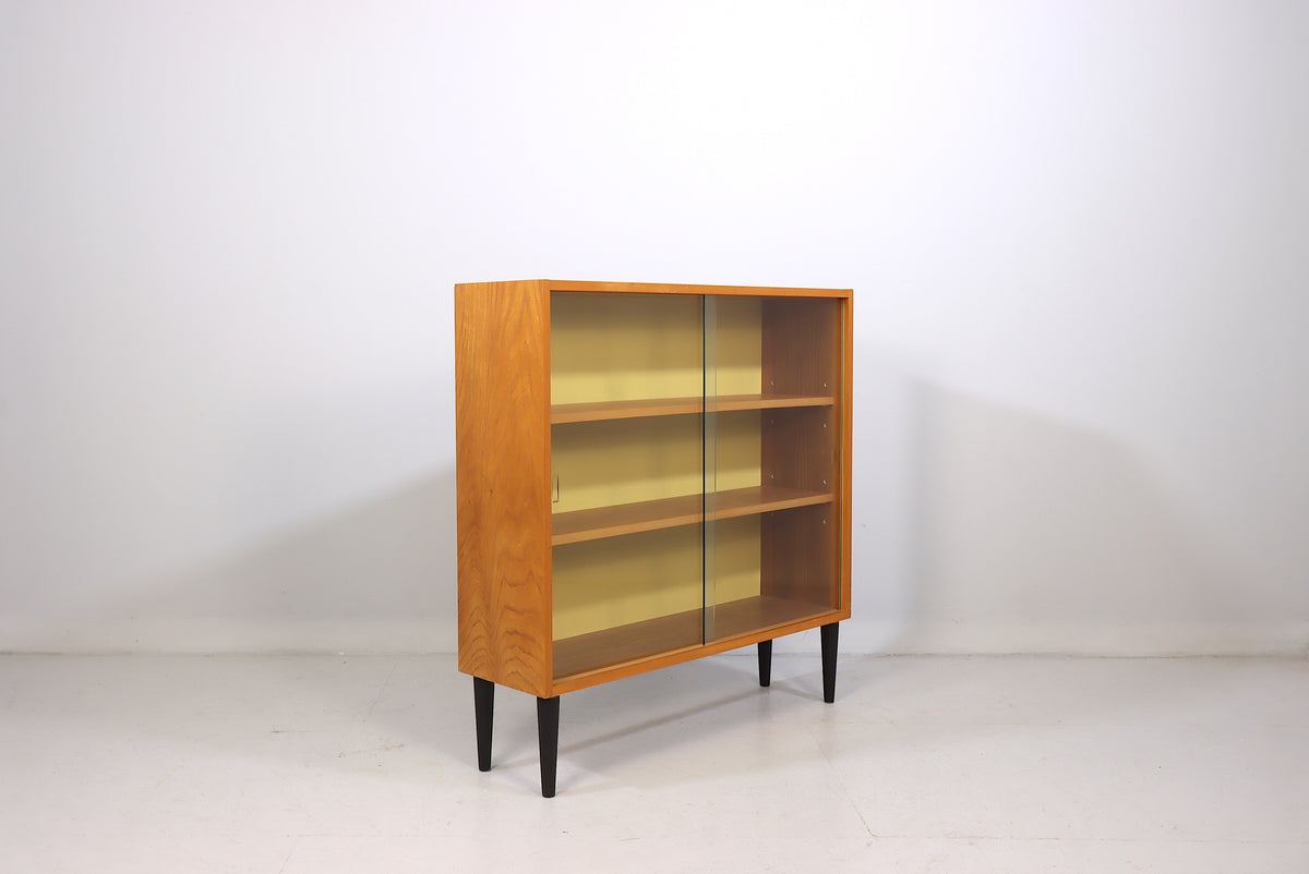 Hellerau Regal Vitrine DDR Vintage Glasvitrine 60er Jahre Mid Century Display Cabinet