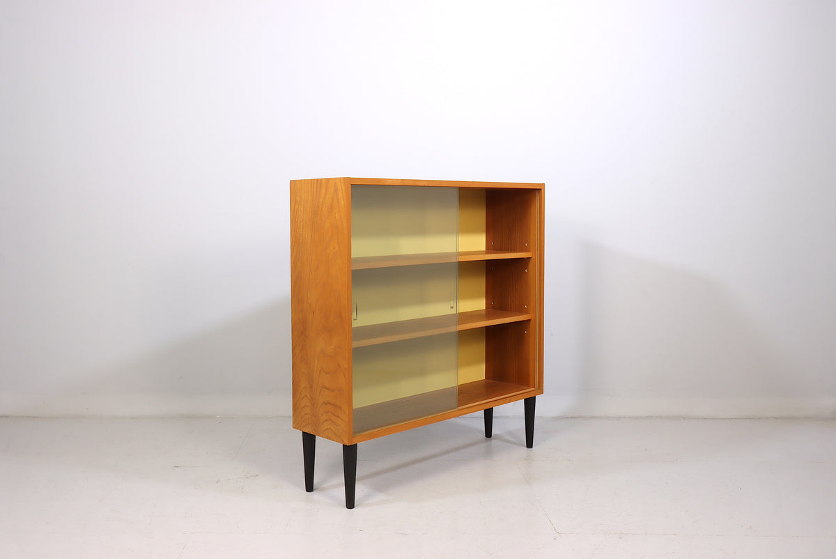 Hellerau Regal Vitrine DDR Vintage Glasvitrine 60er Jahre Mid Century Display Cabinet