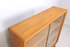 Hellerau Regal Vitrine DDR Vintage Glasvitrine 60er Jahre Mid Century Display Cabinet