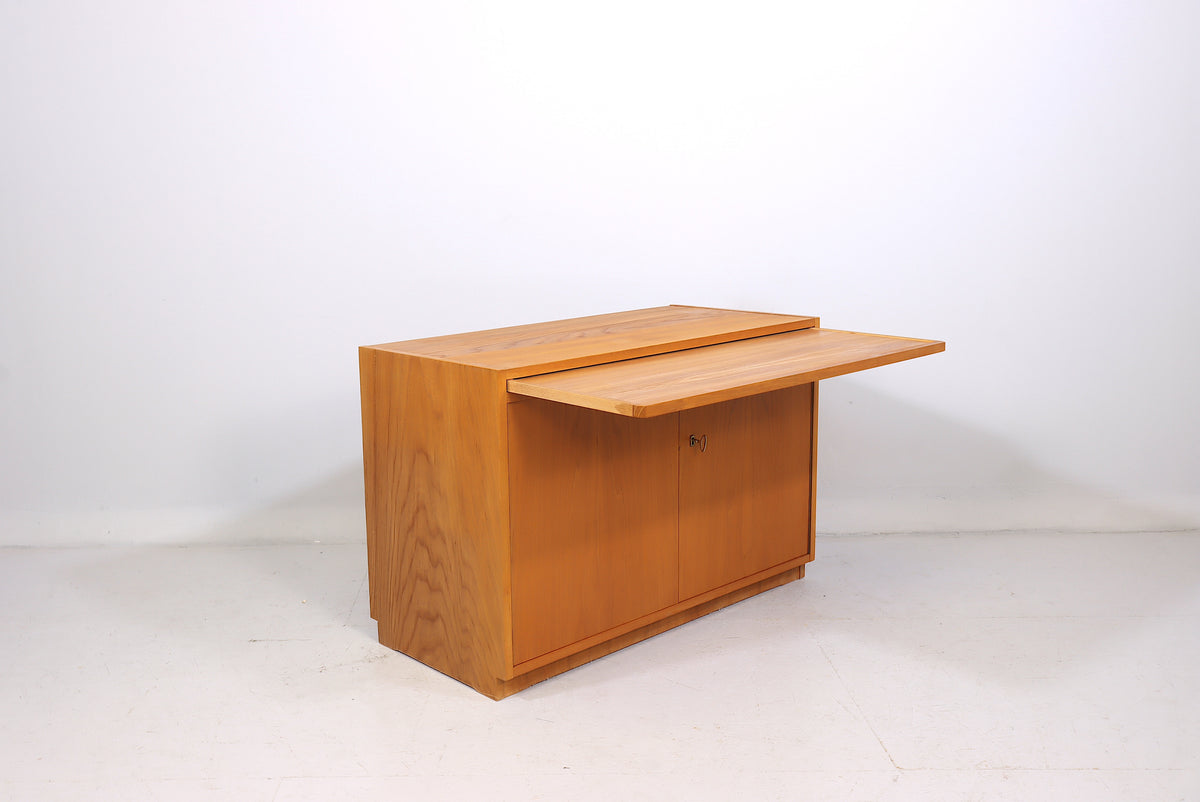Hellerau Kommode Sekretär Schreibkommode DDR Mid Century Vintage Secretary Desk Cabinet