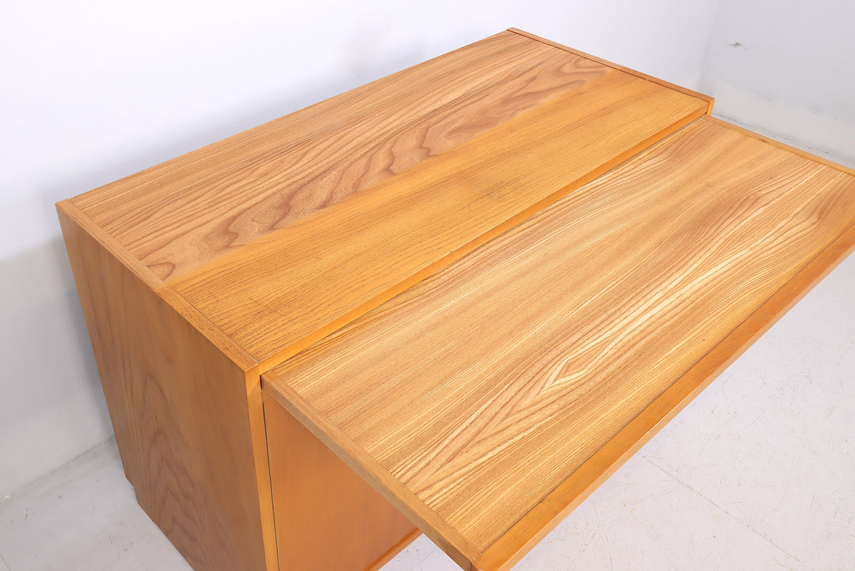 Hellerau Kommode Sekretär Schreibkommode DDR Mid Century Vintage Secretary Desk Cabinet