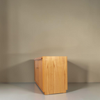 Vintage Space Hellerau Sekretär Kommode aus hellem Holz im Mid-Century-Stil mit klarer Linienführung