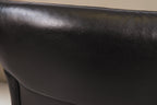 Vintage Space Koinor 2-Sitzer Sofa aus schwarzem Leder mit feiner Narbung und eleganter Polsterung